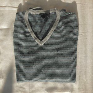 Cozy Knit Striped Sweater - Size L